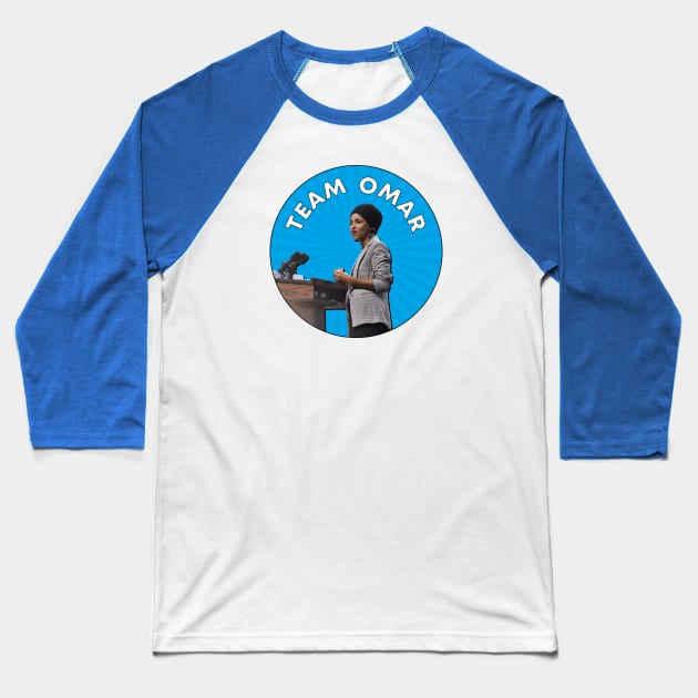 Ilhan Omar - Democrat Politician Baseball T-Shirt by Football from the Left